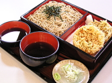 しらすかき揚げ天ざる